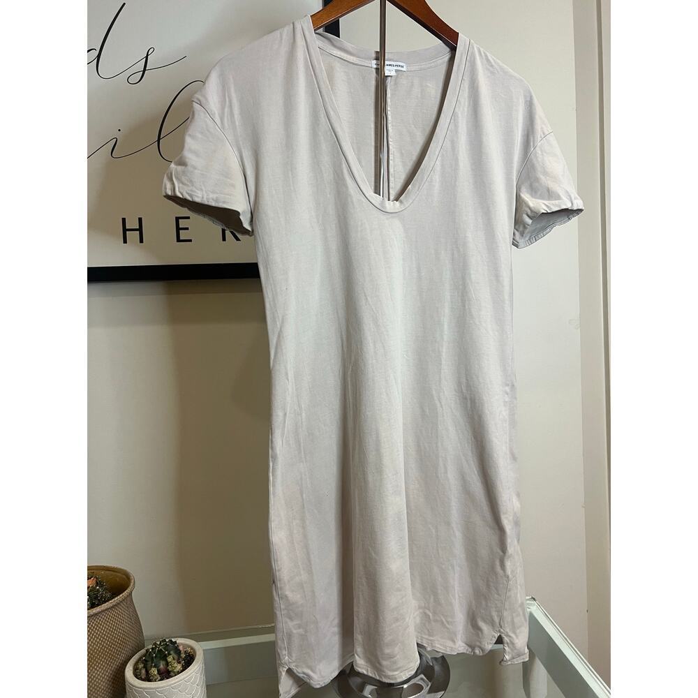 James Perse Standard V-Neck T-Shirt Dress